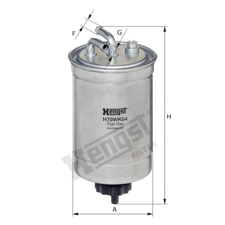 Hengst Fuel Filter, H70Wk04 H70WK04